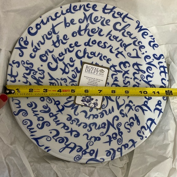 Authentic Royal Delft Porcelain Plate - Picture 7 of 8